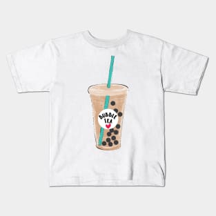 Bubble tea booba Kids T-Shirt